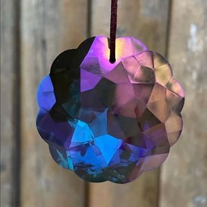 Gorgeous Sun Catcher Purple Mix Smoky Window 45mm Crystal Prisms